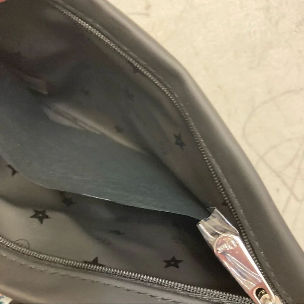 Dior black cosmetic clutch bag